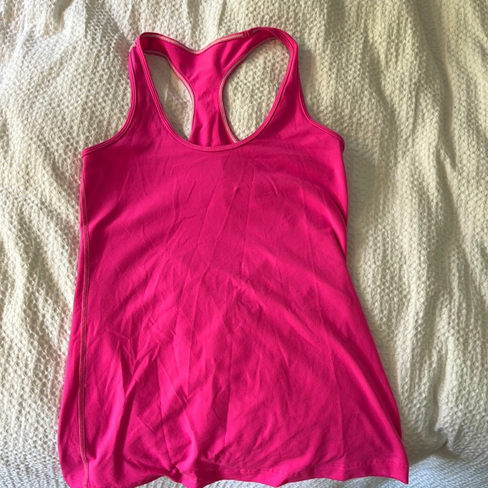 Lululemon Athletica Bright Pink Racerback Tank Top